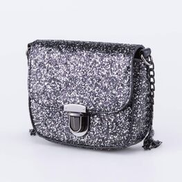 02802381-40 Блестящая детская сумка для девочки черный для девочки черный фото №2