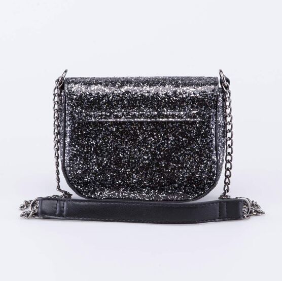 02802381-40 Блестящая детская сумка для девочки черный для девочки черный фото №3