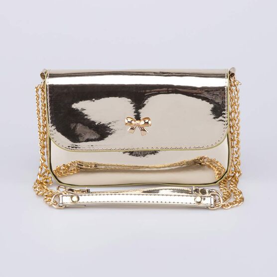 02802383-40 Золотистая детская сумка для девочки для девочки золотистый