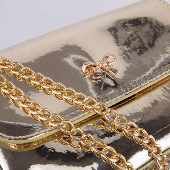 02802383-40 Золотистая детская сумка для девочки для девочки золотистый фото №5