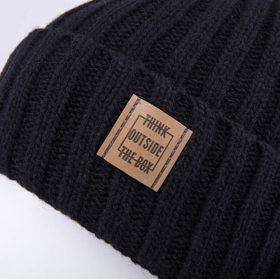 07704009-41 Зимний шерстяной комплект шапка + снуд для мальчика для мальчики черный фото №4