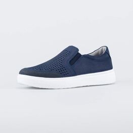 732375-22 Кожаные туфли-слипоны для мальчика для мальчики синий