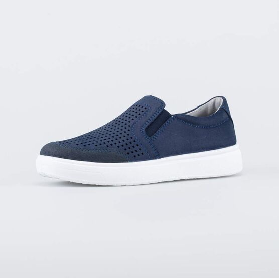 732375-22 Кожаные туфли-слипоны для мальчика для мальчики синий