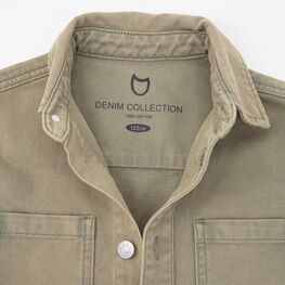 07705002-40 Джинсовая куртка для мальчика для мальчики зеленый фото №4