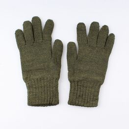 07022147-40 Перчатки детские двухслойные хаки для универсальные хаки фото №2