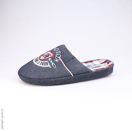 731010-11 Тапочки синие для мальчики светло-синий