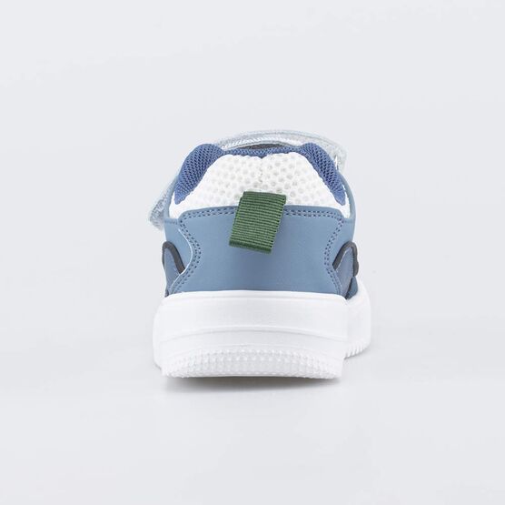 644520-11 Летние кроссовки сеточкой для мальчики бежевый + серый фото №5