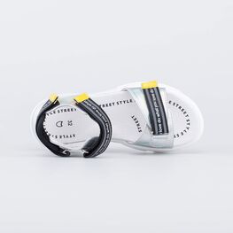 624026-22 Босоножки серебристые для девочки серебристый фото №4