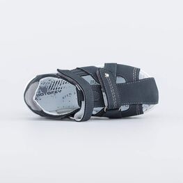 522176-22 Сандалии из нубука для мальчика для мальчики серый фото №4