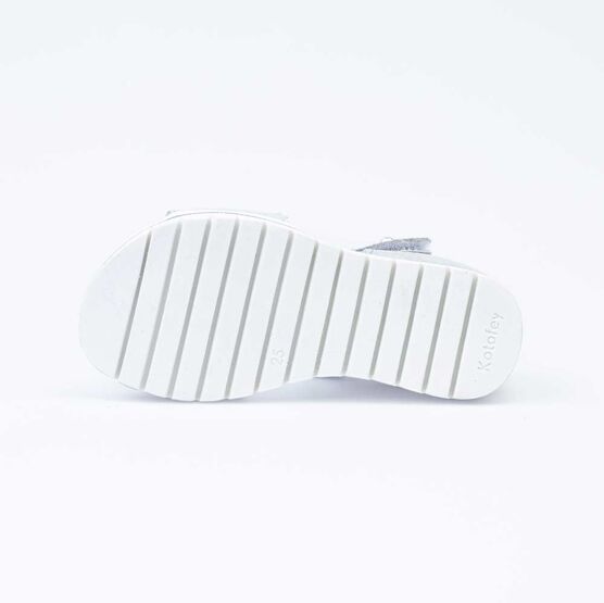 322076-26 Босоножки для девочки серебрист. фото №3