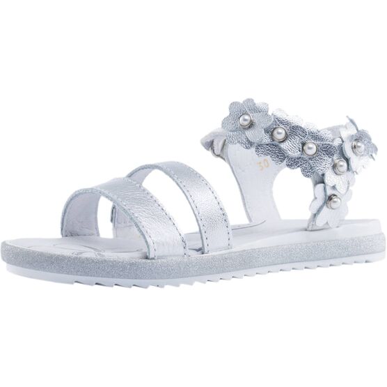 522133-22 Босоножки для девочки серебрист.