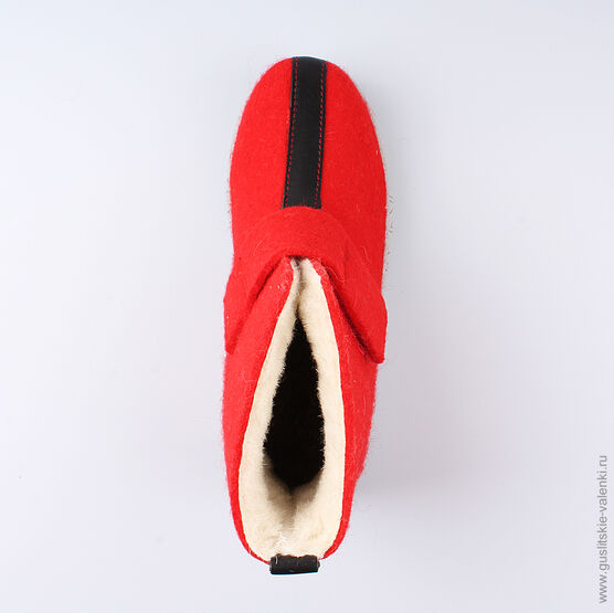 857002-46 Полуботинки на липучке красный для девочки красный фото №4