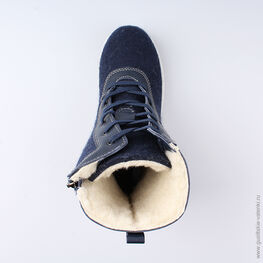 857003-41 Валенки для девочки светло-синий фото №4