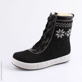 857003-42 Ботинки для девочки черный