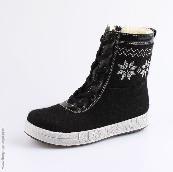 857003-42 Ботинки для девочки черный