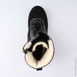 857003-42 Ботинки для девочки черный фото №4