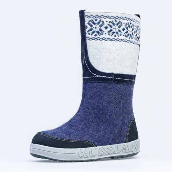 867076-41 Валенки для девочки темно-синий