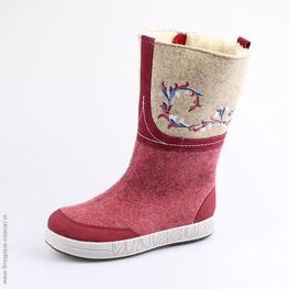 867077-41 Валенки для девочки бордовый