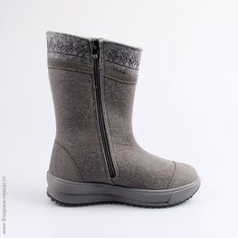867080-41 Женские валенки на молнии для девочки серый фото №2