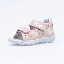 122166-23 Кожаные сандалии для девочки розовый