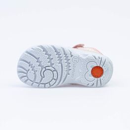 122166-23 Кожаные сандалии для девочки розовый фото №3