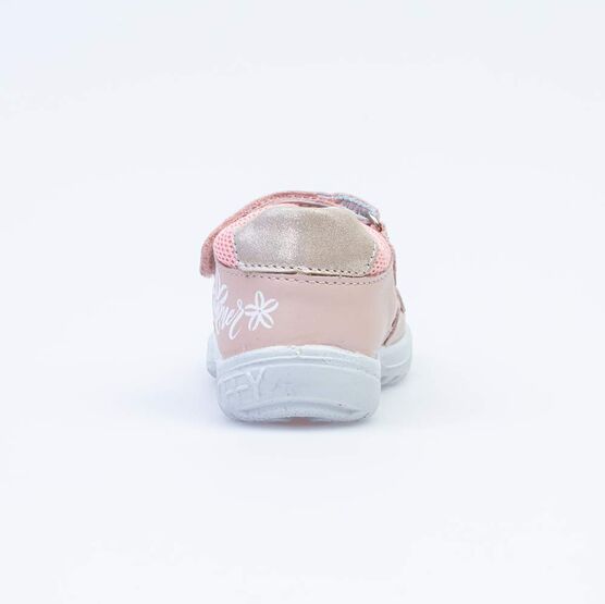 122166-23 Кожаные сандалии для девочки розовый фото №5