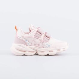 344403-73 Кроссовки из материала SoftShell с LED-подсветкой для девочки коралл фото №2