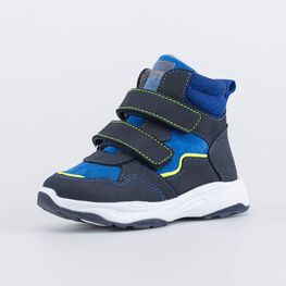 352349-31 Кожаные ботинки для мальчика на весну/осень для мальчики син-сал