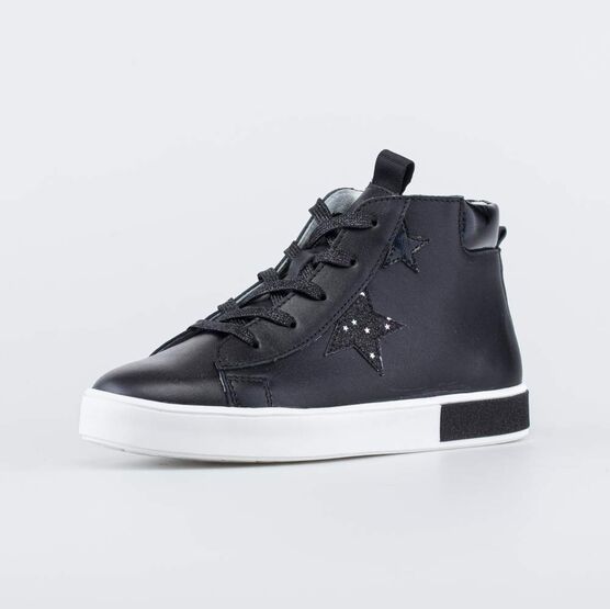 552246-22 Кожаные ботинки для девочки для девочки черный