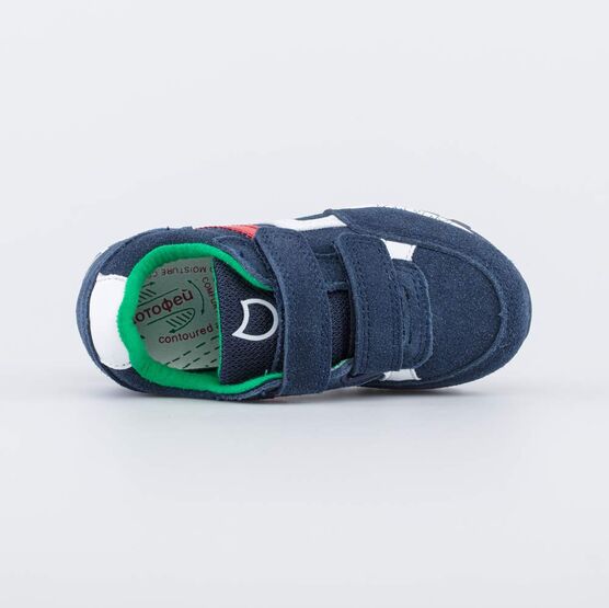 344331-74 Кроссовки из натуральной кожи для мальчики синий фото №4