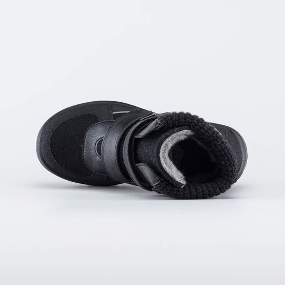 757017-41 Войлочные ботинки на липучках для мальчики черный фото №4