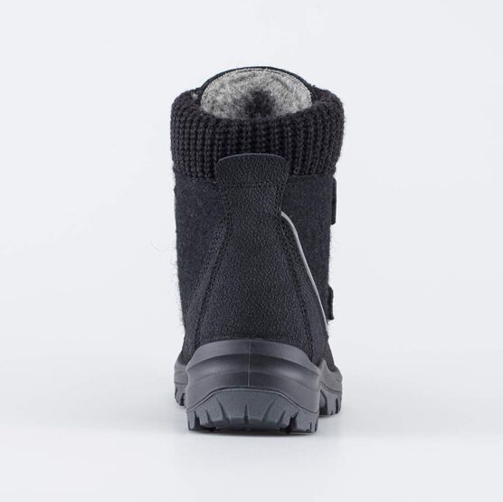 757017-41 Войлочные ботинки на липучках для мальчики черный фото №5