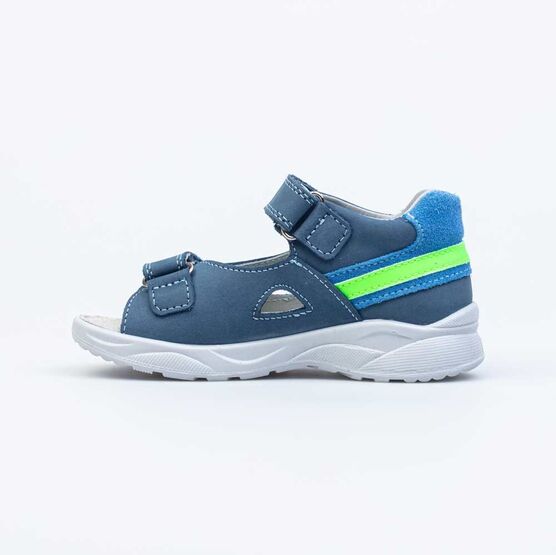 122180-23 Сандалии из натурального нубука для мальчика для мальчики светло-синий фото №2