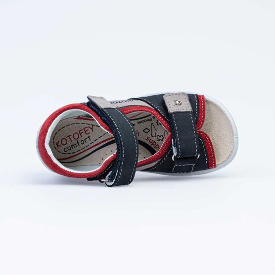 322092-22 Сандалии для мальчики син-сер-кра фото №4