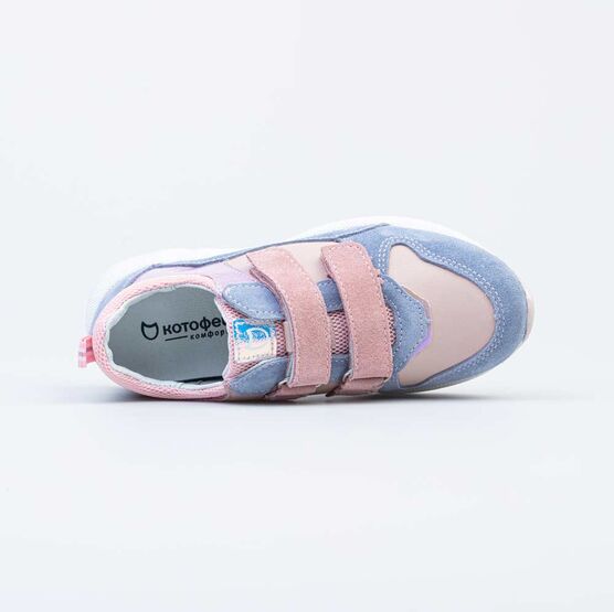 534040-22 Полуботинки для девочки гол-роз фото №4