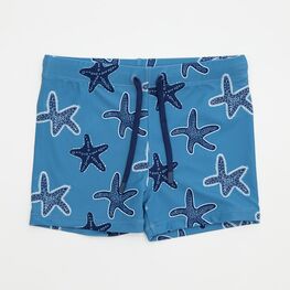 07753071-40 Детские плавки-шорты с принтом для мальчики синий