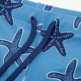 07753071-40 Детские плавки-шорты с принтом для мальчики синий фото №4