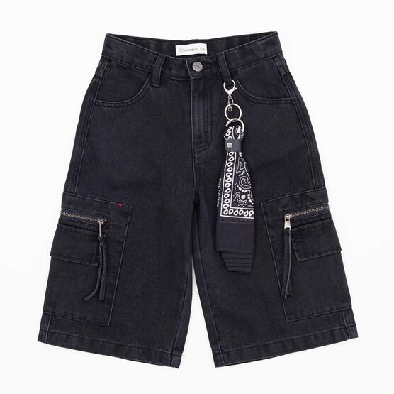 07762045-40 Джинсовые шорты для мальчика для мальчики черный