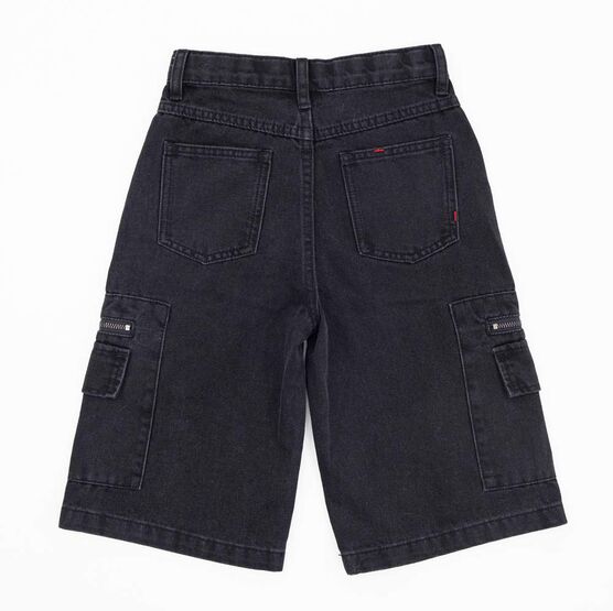 07762045-40 Джинсовые шорты для мальчика для мальчики черный фото №2