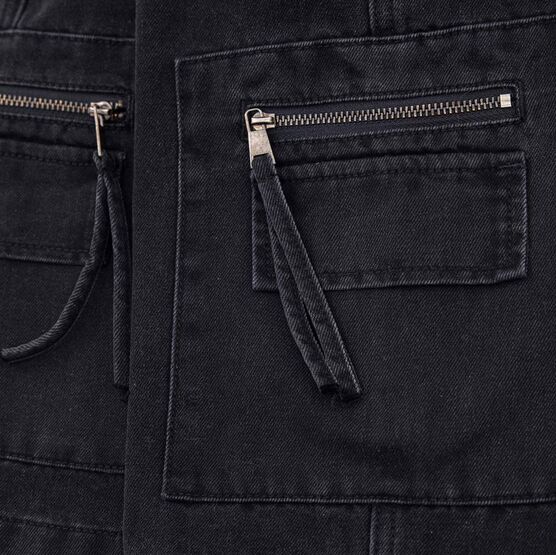 07762045-40 Джинсовые шорты для мальчика для мальчики черный фото №4