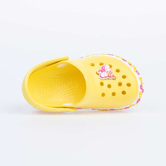 325070-01 Клоги пляжные для девочки желтый фото №4