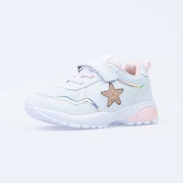 644284-72 Кроссовки с LED-подсветкой для девочки белый