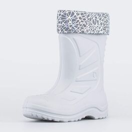 765005-11 Сапожки из ЭВА серый для девочки сер-срб