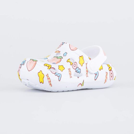 325123-02 Пляжные клоги для девочки для девочки белый