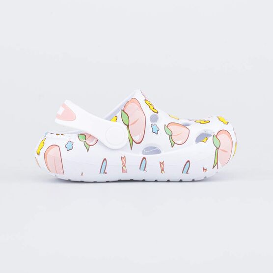 325123-02 Пляжные клоги для девочки для девочки белый фото №2