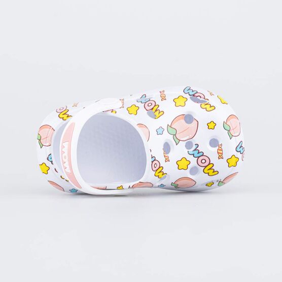 325123-02 Пляжные клоги для девочки для девочки белый фото №4