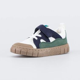 134023-11 Кеды в сеточку для мальчика для мальчики белый + синий