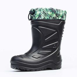 565119-15 Резиновые сапоги для мальчики чер-сал