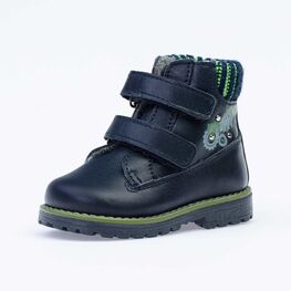 152144-35 Ботинки для мальчики син-зел