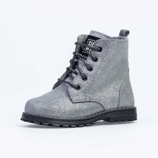 352285-31 Ботинки для девочки серебрист.